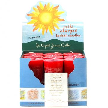 Seduction Herbal Votive Candles, Box/18