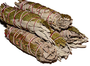 White Sage & Cedar Smudge Stick - Small 4" (6 Pack)