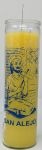 St. Alex 7 Day Candle, Yellow