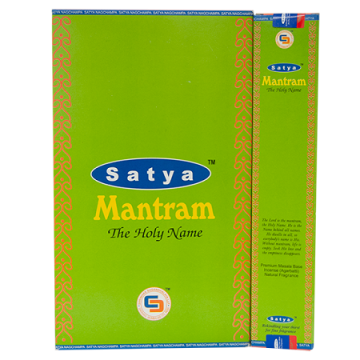 Mantram Incense Sticks 15 Gram, Satya, Box of 12