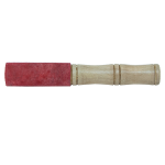 Singing Bowl Wooden Stick, Leather Wrapped Mallet, 1" D