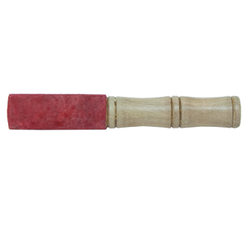 Singing Bowl Wooden Stick, Leather Wrapped Mallet, 1" D