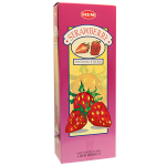 Strawberry Incense Sticks, HEM Hex Pack - 6 Boxes x 20 Sticks