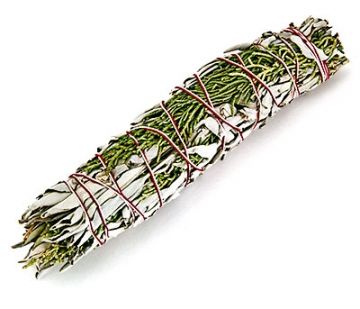 White Sage & Juniper Smudge Stick - Small 4" (6 Pack)