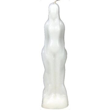 Small Female Image Candle - White, Each