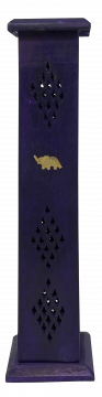 Wood Incense Tower - Purple, Each