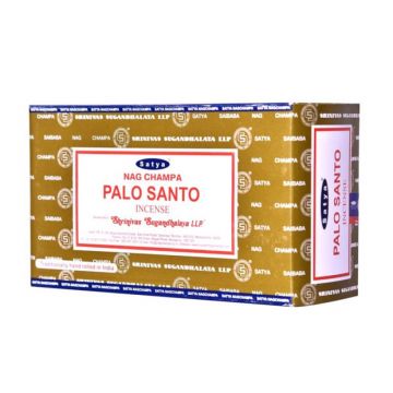 Palo Santo Incense Sticks 15 Gram, Satya  (12 Boxes of 15 Sticks = 180 Sticks)